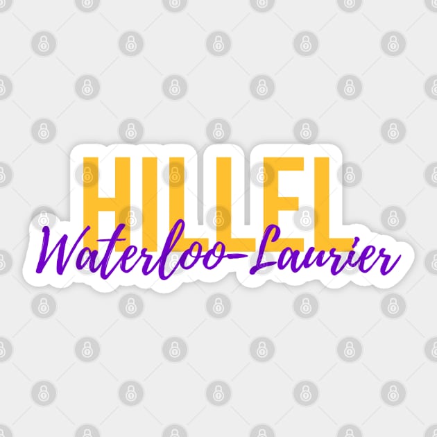 Hillel Waterloo-Laurier Sticker by stickersbyjori